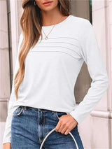 Long-Sleeve Top with Seam Details image 5