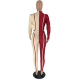 Fashion Printed Clubwear Zipper Skinny Jumpsuit image 4