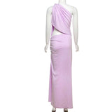 Draped Lavender Goddess Gown image 3