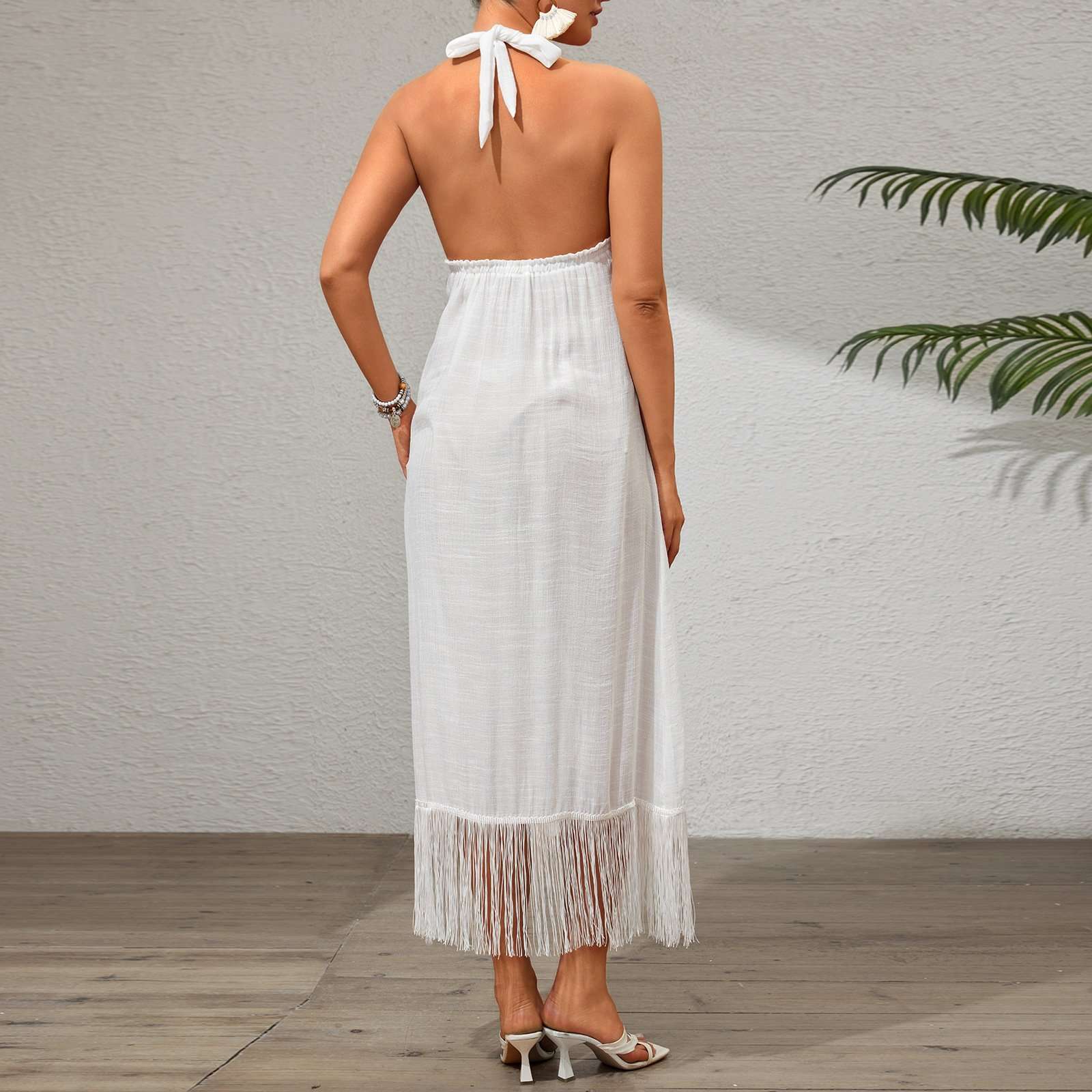 Elegant Fringe Maxi Dress image 2