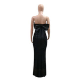 Sequin Strapless Maxi Dress image 5