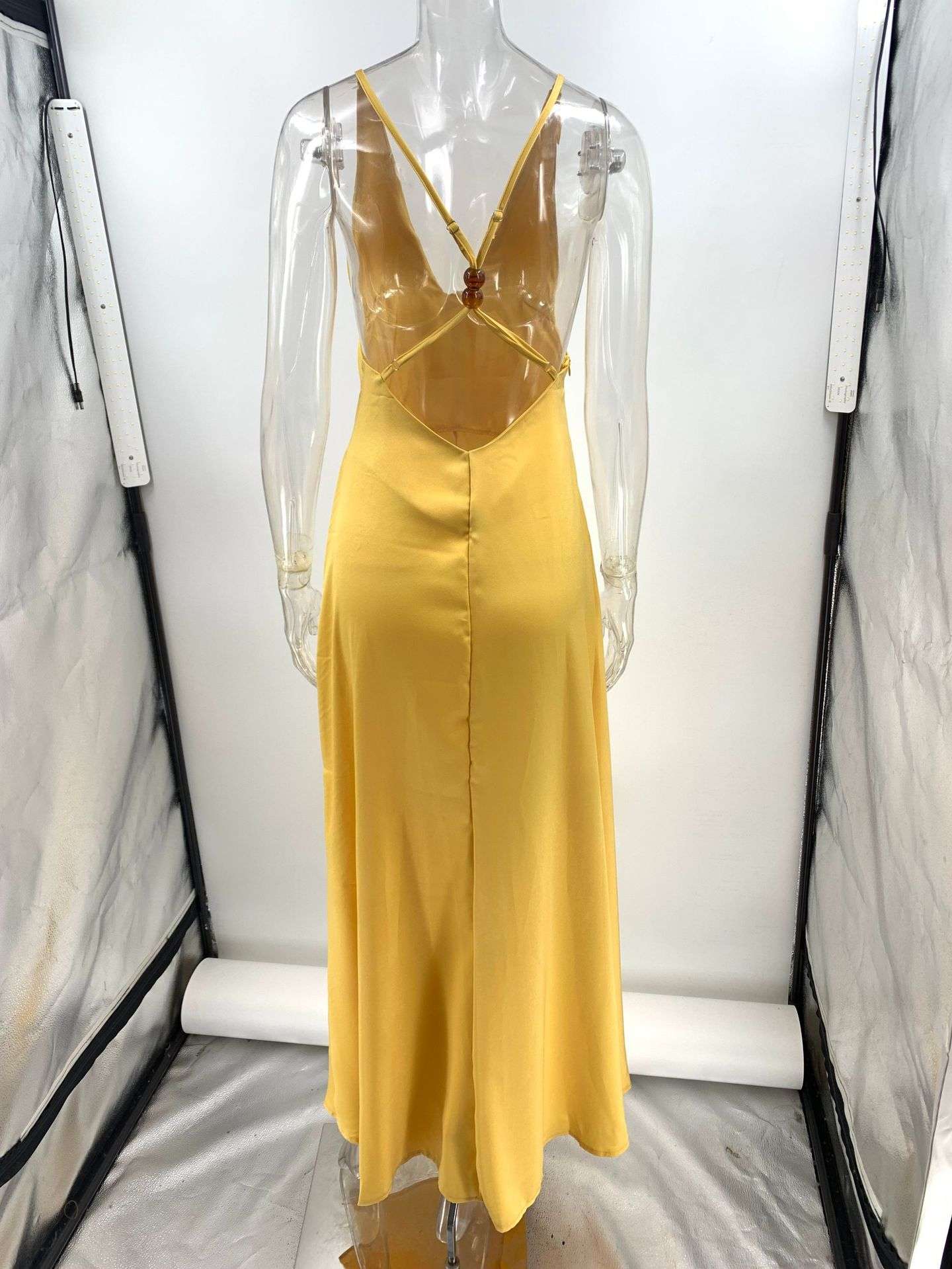 Deep V-Neck Maxi Dress image 4