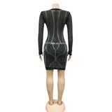 Mesh Celebrity Style Party Club Mini Dress image 4