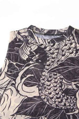 Sexy Printed Sleeveless Mesh Side Slit Maxi Dress image 7