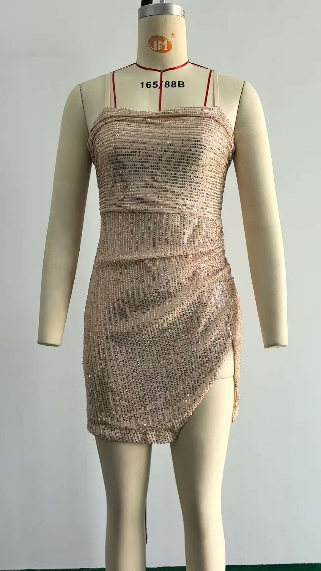 Elegant Sequin Party Dress with Side Slit image 5