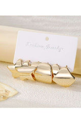 Elegant Star & Geometric Earrings Set image 1