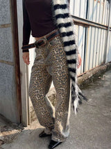 Vintage Leopard Print Wide-Leg Pants image 4