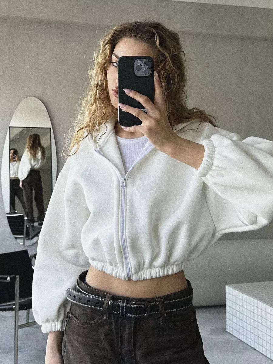 Cozy Luxe Crop Hoodie image 7