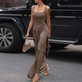Sleeveless Maxi Dress with Side Slit image 6
