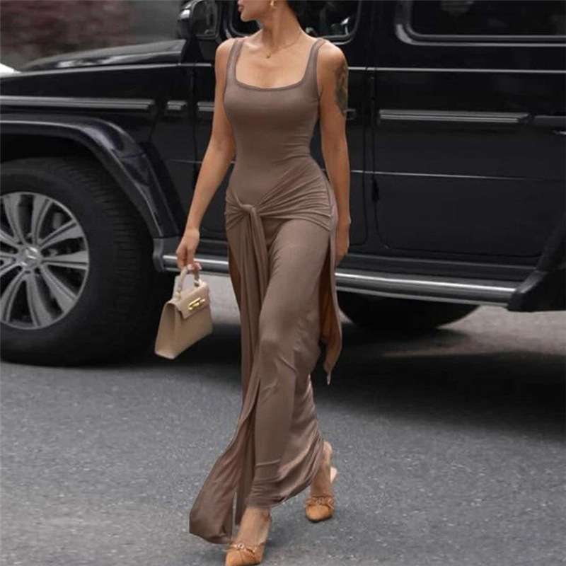 Sleeveless Maxi Dress with Side Slit image 6
