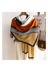Color-Block Comfortable Luxury Scarf - Free Size, Multi Yellow image