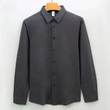 Regular Fit Solid Casual Shirt - L, Dark Grey image