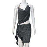 Irregular Backless Date Night Dress image 3