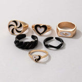 Black and White Statement Rings image 1