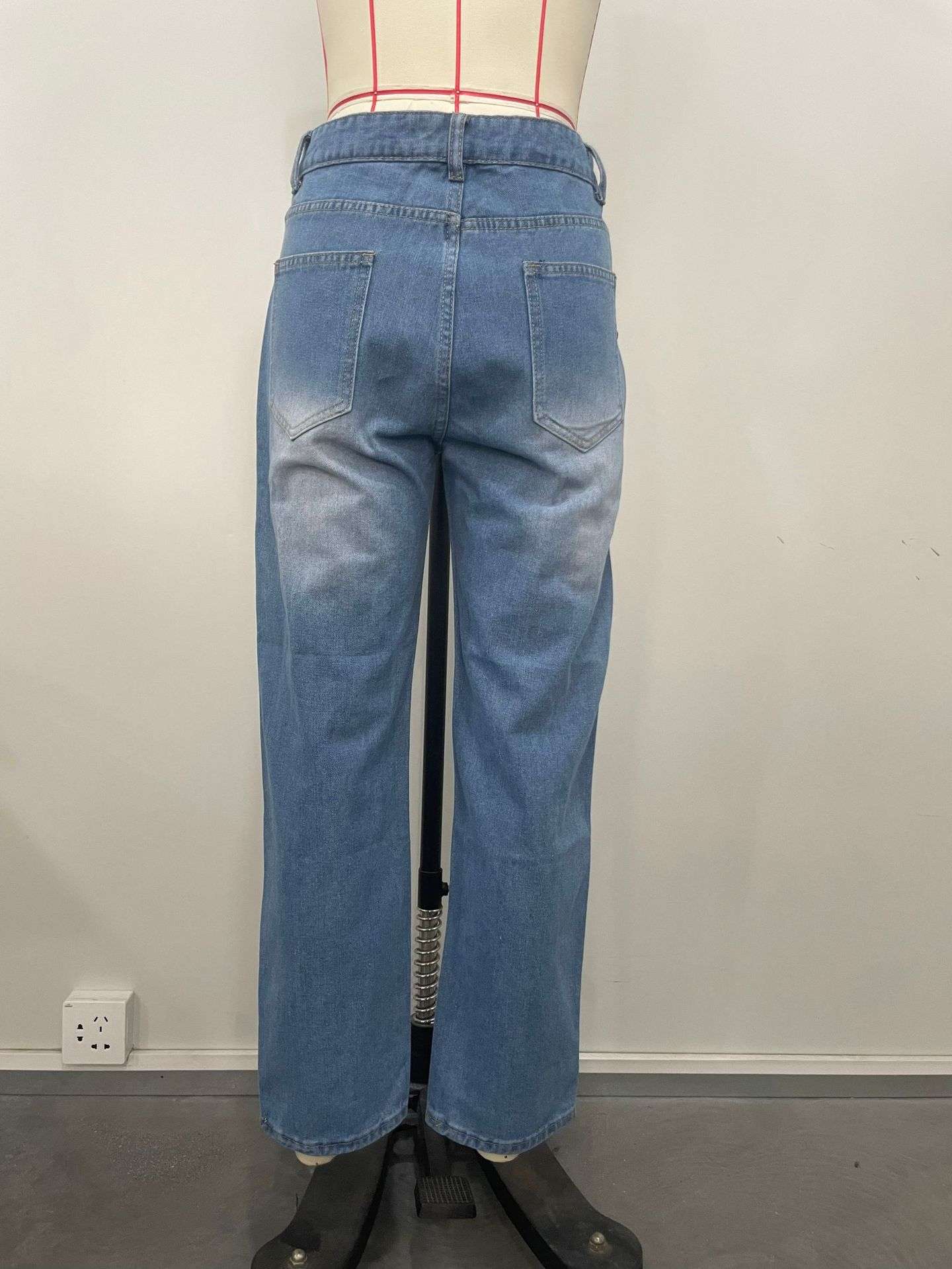 Casual Patchwork Print Pants Streetwear image 5