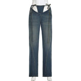 Cutout Tie-Waist Pants with Thong Detail image 2