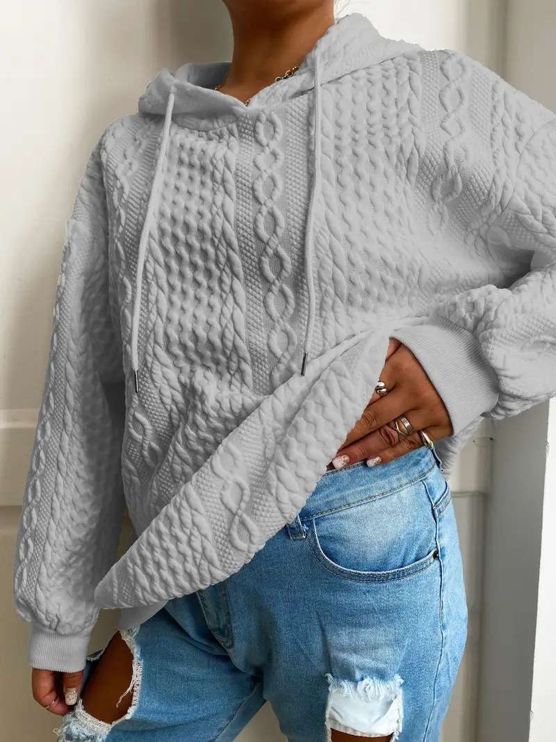 Cable Knit Hoodie image 1