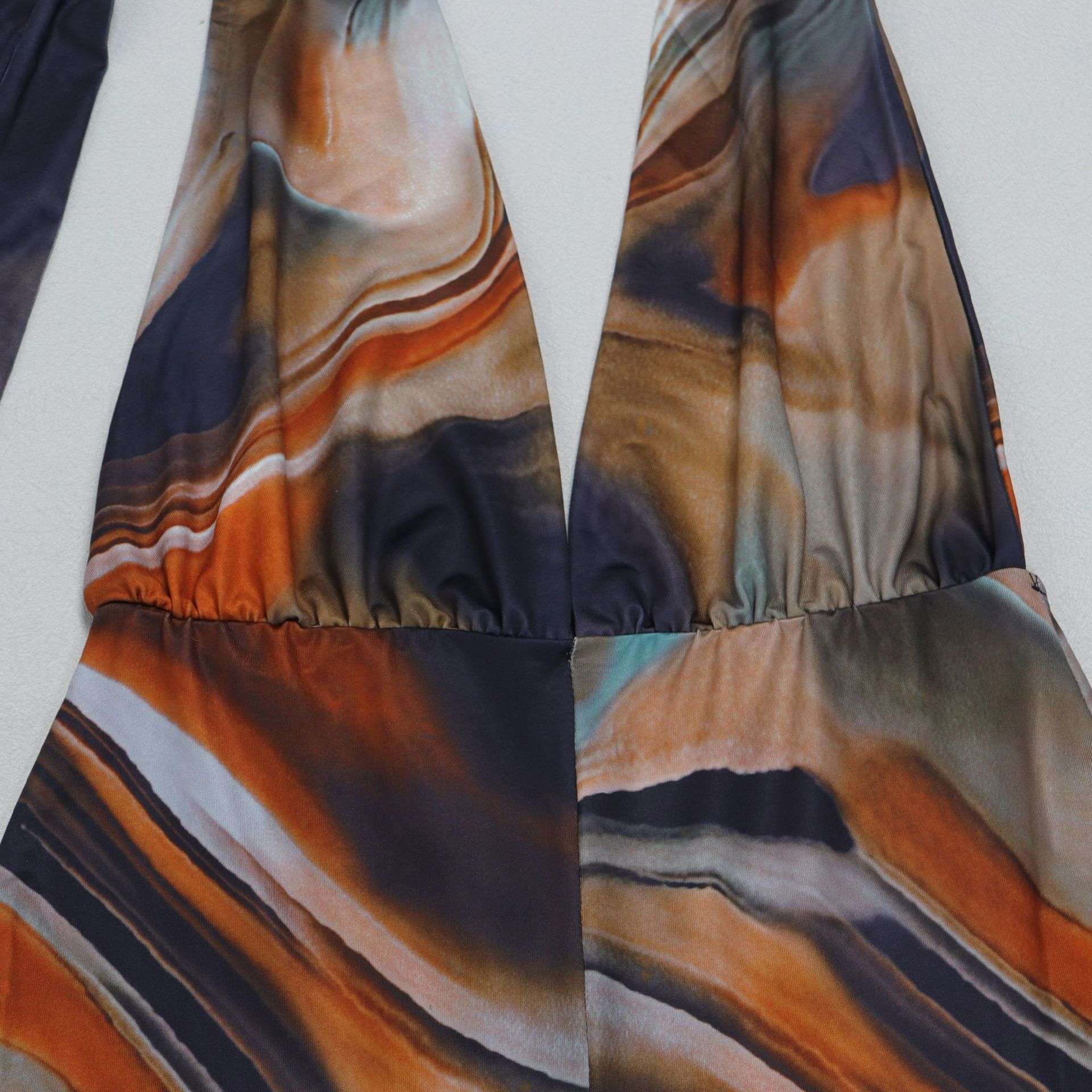 Artistic Abstract Print Halter Neck Jumpsuit image 5