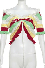 Sunset Breeze Crochet Crop Top image 2