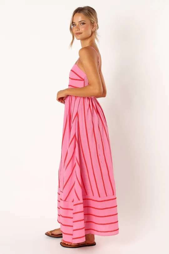 Coastal Breeze Striped Maxi Dress image 4