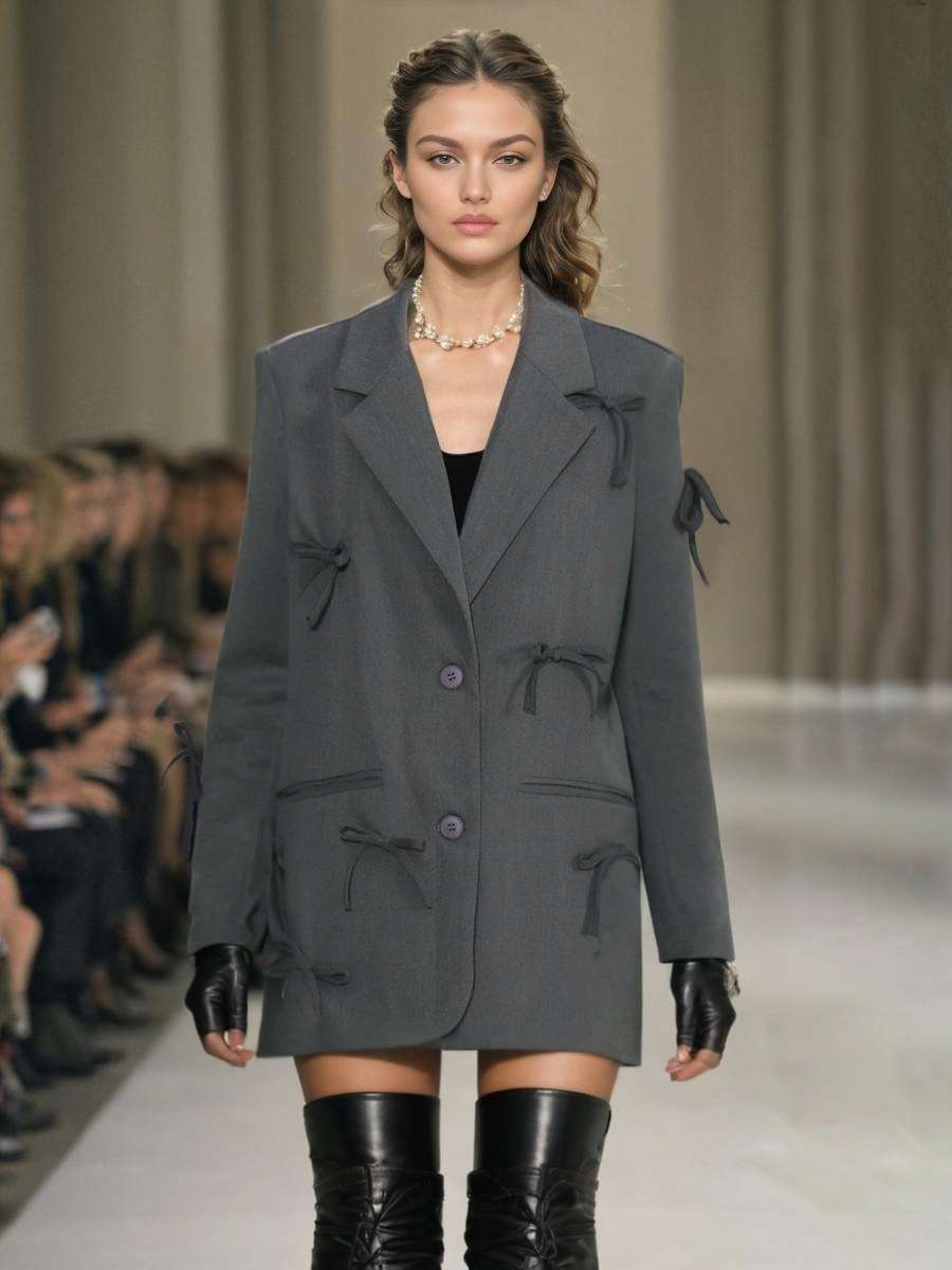 Notch Collar Blazer image 0