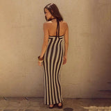 Striped Knit Maxi Dress image 2