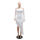 Lace Off-Shoulder Asymmetrical Dress image 5
