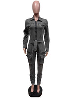 Multi Pocket Tie Up Waist Jumpsuits image 2