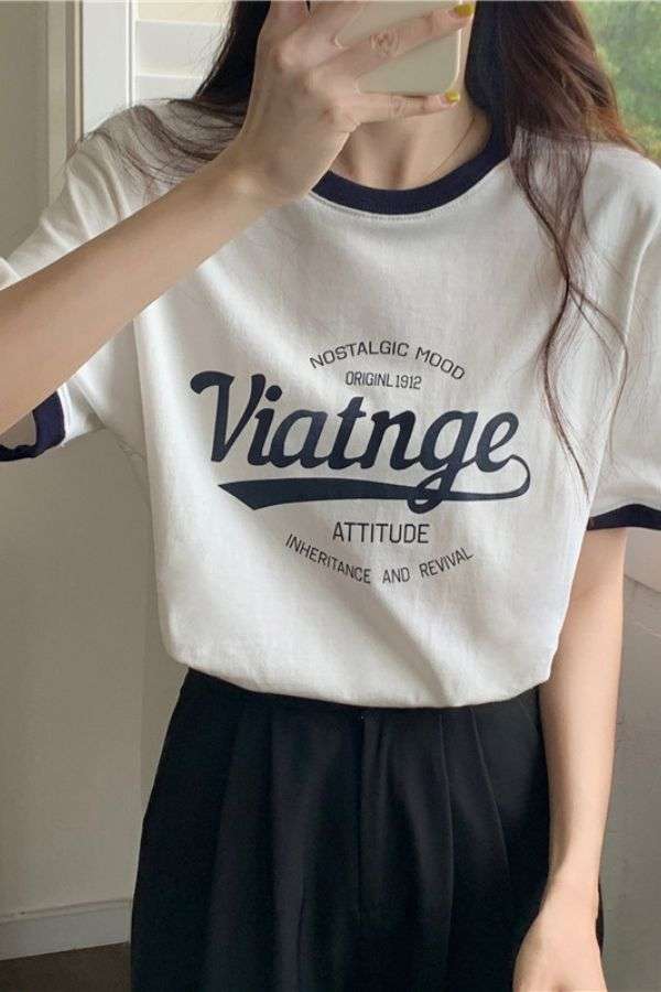 Vintage-Inspired Graphic Tee image 0