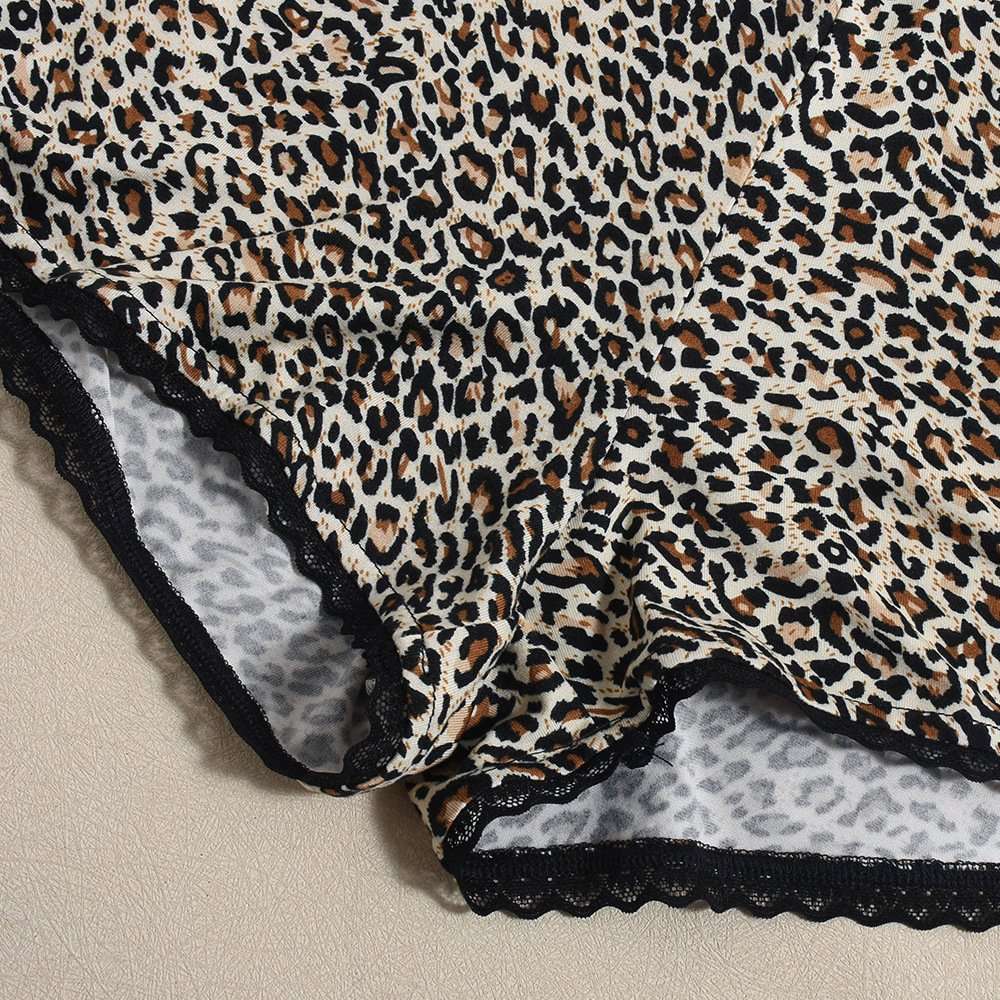 Animal Printed Low-Rise Lounge Shorts image 4