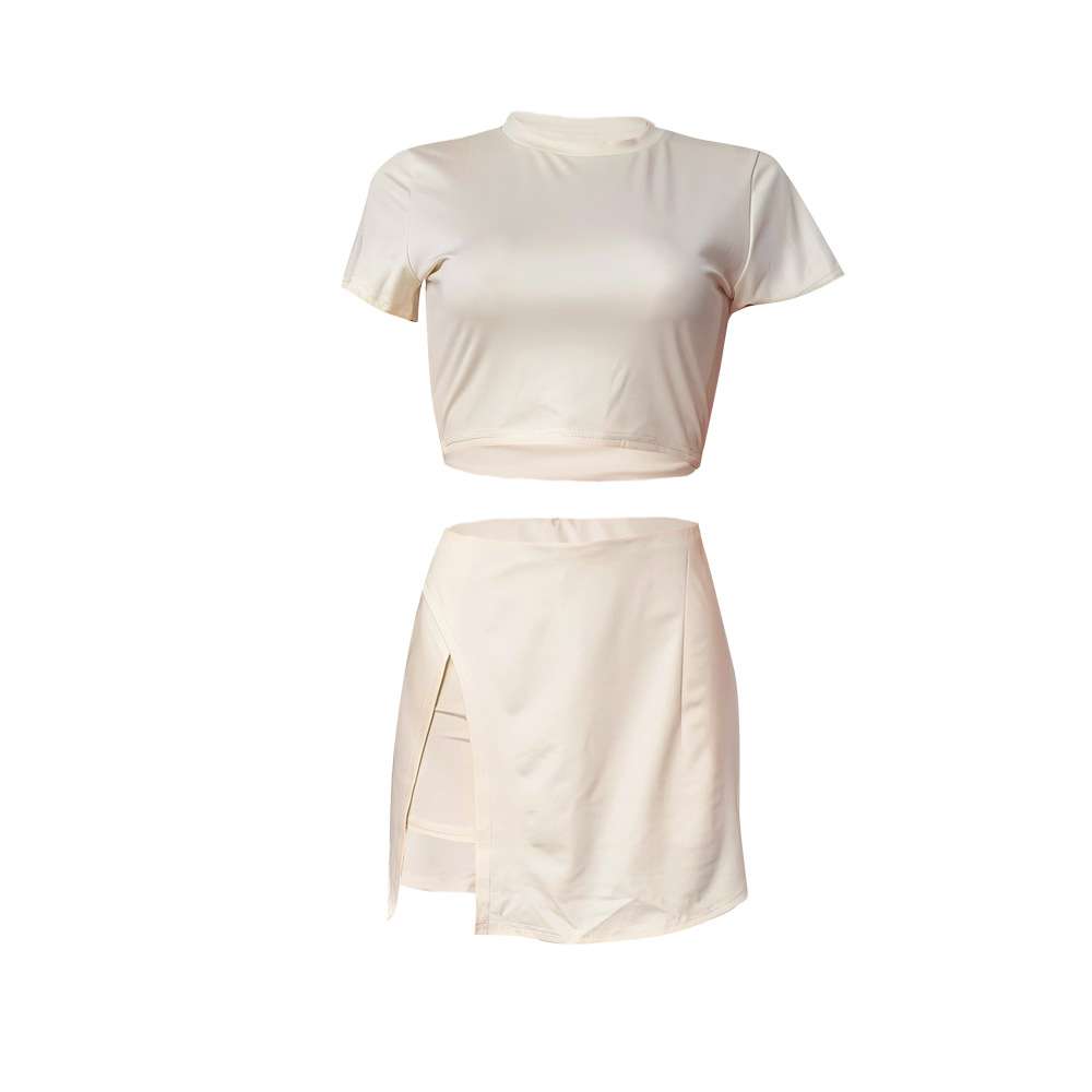 Two-Piece Crop Top & Wrap Skirt Set image 4