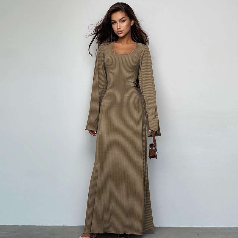 Evening Party Casual Winter Dress - XL, Friar Brown image