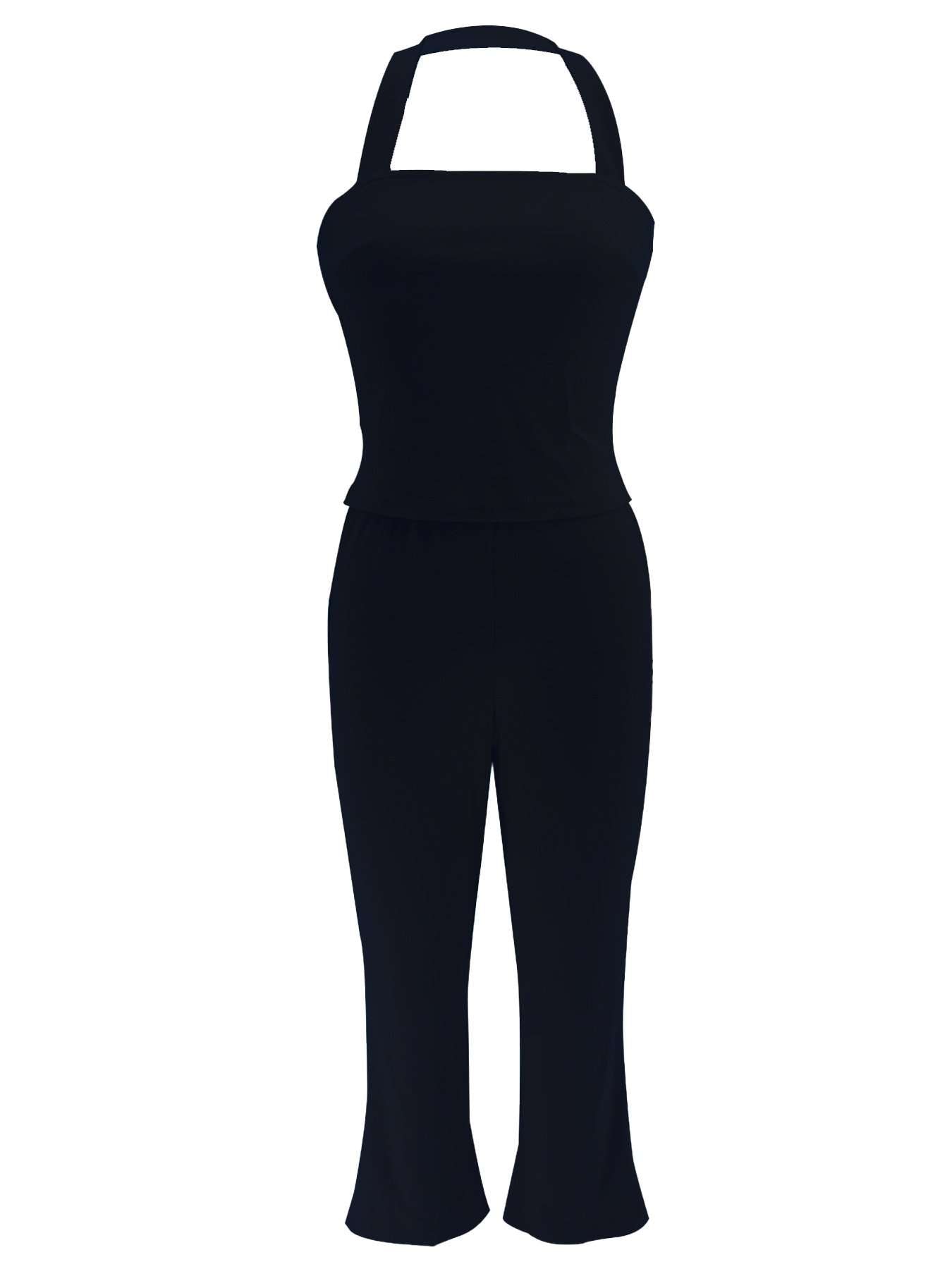 Halter-Neck Top and Pant Minimalist Fit image 4