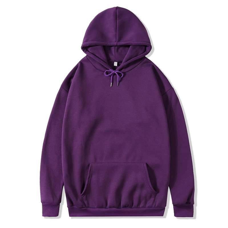 Cozy Hooded Sweatshirt - L, Purple image