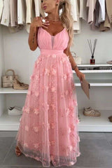 Floral Embroidered Maxi Dress image 0