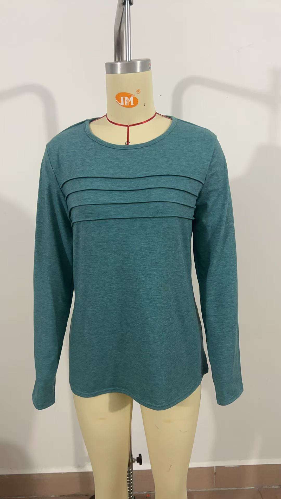 Long-Sleeve Top with Seam Details image 3