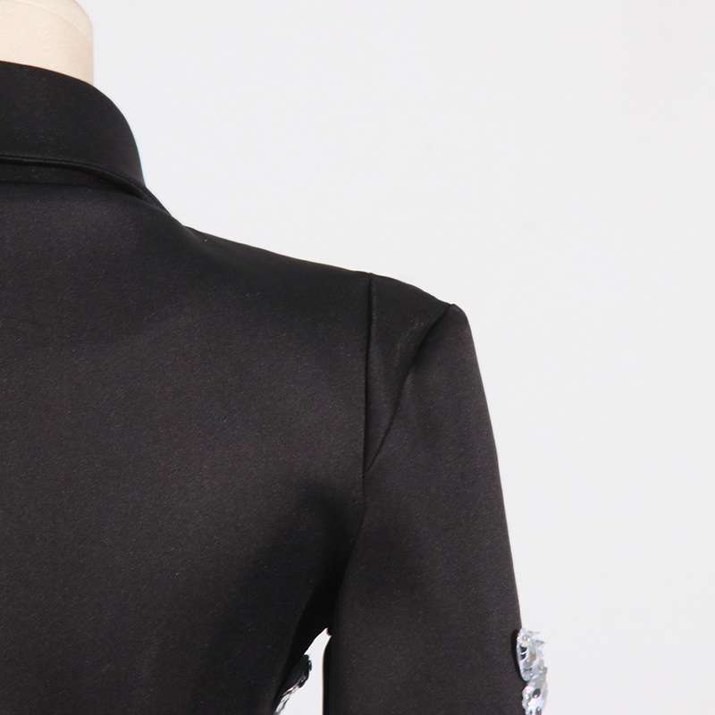 Sequins Panel V-Neck Blazer image 5