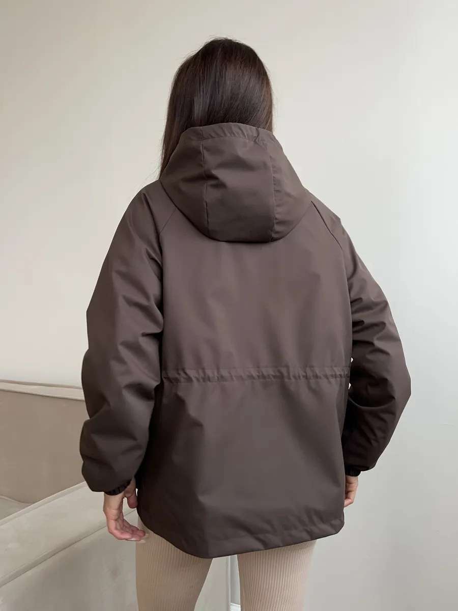 Hooded Windbreaker with Multiple Pockets image 3