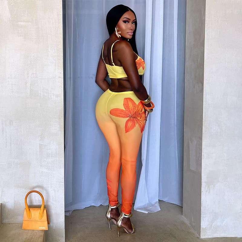 Two-Piece Outfit with Floral Accents image 6