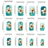 Elegant Gel Nails with Floral Accent image 2