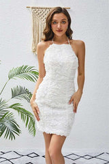 Elegant Ruffled Halter Dress image 0