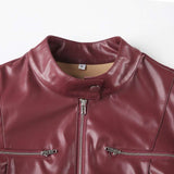 Fitted Biker Jacket with Zipper Pockets image 3