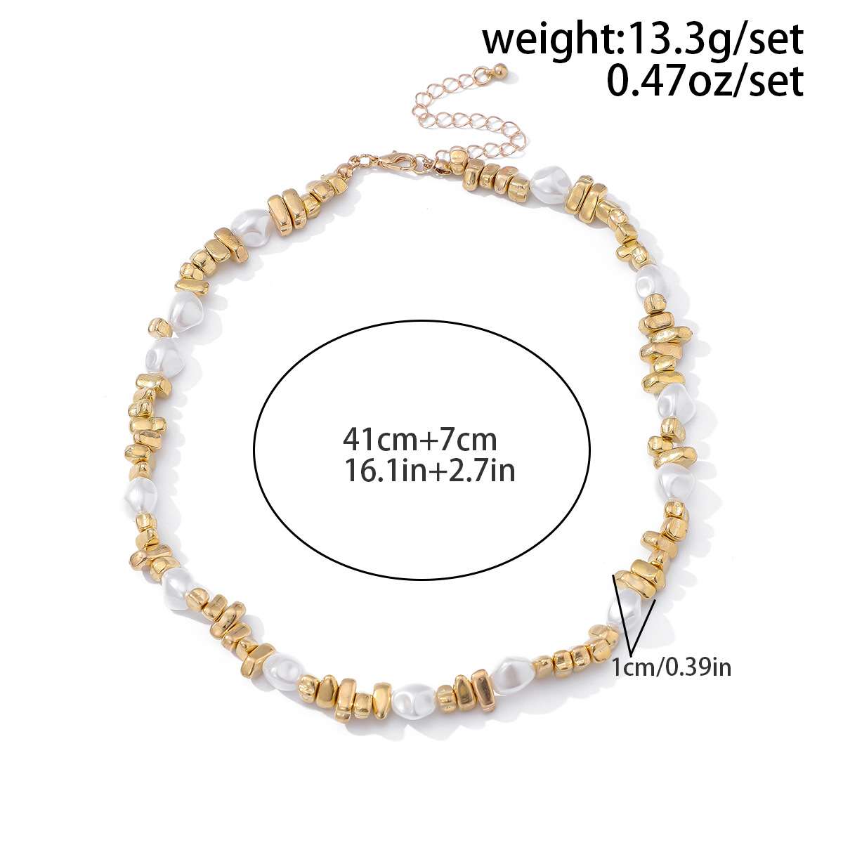 Elegant Pearl and Silver Bead Necklace image 2
