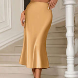 Elegant Gold Maxi Skirt image 4