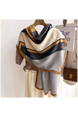 Color-Block Comfortable Luxury Scarf image 3