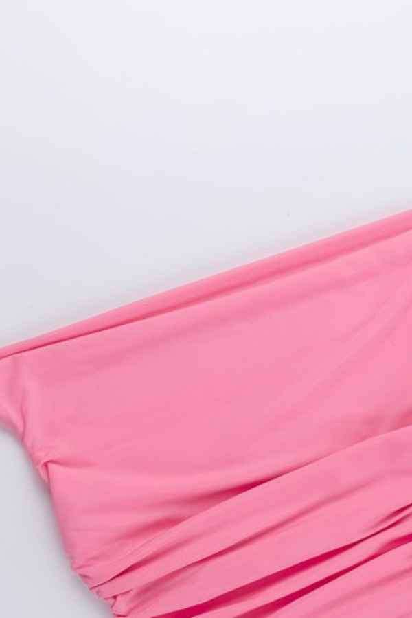 Sexy Plain Off Shoulder Ruffled Sleeveless Corset Top image 6