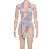 Chic Animal Print Cut-Out Bodysuit image 4