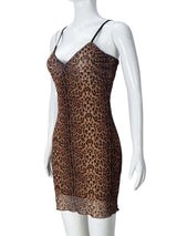 Animal Printed Bodycon Mini Dress image 2