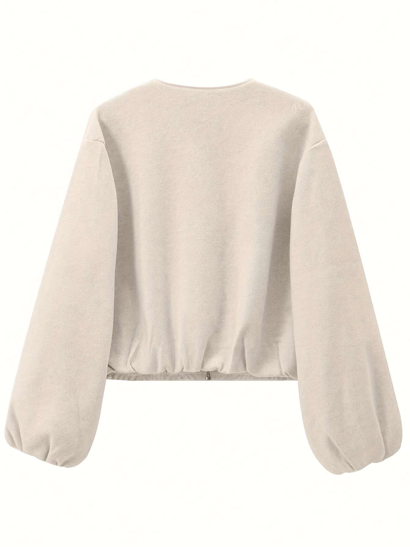 Cozy Oversized Bomber Jacket image 3