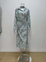 Animal Print Shirt and Skirt Set image 3